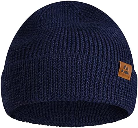 MERIWOOL Beanie for Men and Women - Merino Wool Blend Ribbed Knit